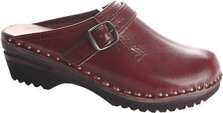 Troentorp Bastad Clogs Men's Donatello Slip-on Shoes,Black Cherry,EU 42 M