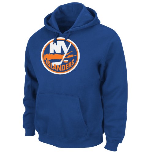 NHL Men's New York Islanders Heat Seal Long Sleeve Hooded Fleece Pullover (Deep Royal, XX-Large)