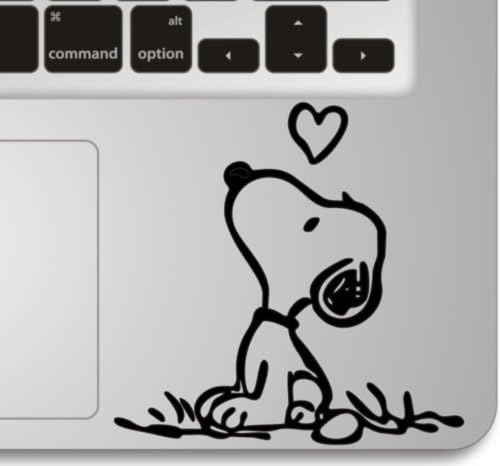 Snoopy Love- Apple Macbook Front Decal Sticker Humor Handmade Partial Art Skin Protector