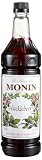Monin Flavored Syrup, Huckleberry, 33.8-Ounce Plastic Bottles (Pack of 4)