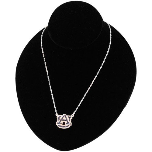 Auburn Tigers Rhinestone Logo Necklace