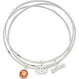LogoArt Cleveland Browns Crystal Bangle Bracelet