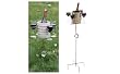 Outdoor Wine Carousel Holds 4 Glasses and has Bucket - Stakes into Ground
