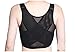Breathable Super Flat Les Lesbian Compression 3 Rows Central Clasp Chest Binders (Large, Black)