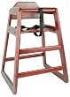 Thunder Group Mahogany Wooden High Chair