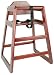 Excellante' Wooden High Chair, Mahogany