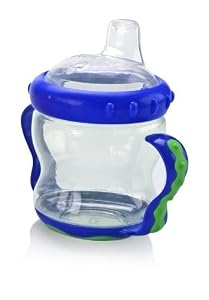 Nuby 2 Handle Cup with Spout, 7 Ounce, Colors May Vary
