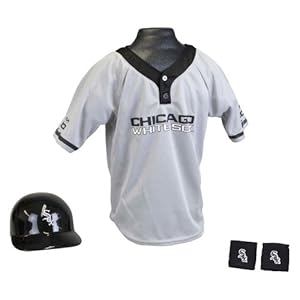 Franklin Franklin Sports MLB Youth Helmet and Jersey Set, Chicago White Sox