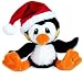 Ganz Heart Tuggers Penguin Santa Plush Figure Animal