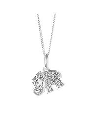 Baroni Dreamweaver Elephant Necklace in Sterling Silver