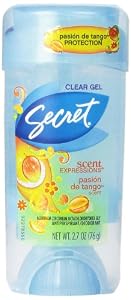Secret Scent Expressions Women's Clear Gel Pasión De Tango Scent Antiperspirant & Deodorant 2.7 Oz