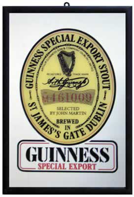 Buy Guinneess - Bar Mirror (Size: 9'' x 12'') online at Discounted New and Used prices. Delivered to your door with Off-The-Bookshelf.