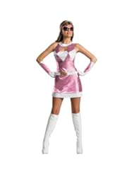 Apparel: Disguise Womens Mighty Morphin Power Rangers - Ranger Sassy Deluxe Adult Costume Medium (8-10) Pink