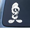 MARVIN THE MARTIAN - Car, Truck, Notebook, Vinyl Decal Sticker #1021 | Vinyl Color: White