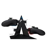 KONNET Xbox 360, Xbox Elite, Xbox Slim Power Pyramid Charger, Charging and Storage Dock / Tower / Kit / Stand for Four Game Controllers / Consoles - Black