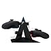 KONNET Xbox 360, Xbox Elite, Xbox Slim Power Pyramid-Ladegerät, Lade-und Speicher-Dock / Tower / Kit / Stand für vier Gamecontroller / Konsolen - Black