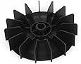 Black Plastic 14.5mm Inner Dia 15 Blades Air Compressor Fan Blade