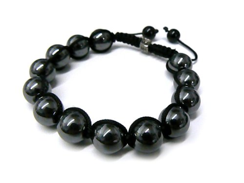 Hematite Glass Shamballa