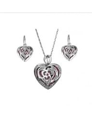 XiangGang ShaoGi 18k White Gold, Round Diamond Ball Fashion Sets, Silver And Purple - 3 inch