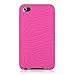 (Pink Wave) iPod Touch 4 4th Gen skin case MiniSuit case for iPod Touch 4th Generation, 4th Gen + MiniSuit Microfiber Key Chain screen protector (7 Color Options)