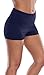 Attraco Women's Plus Size Broad Shorts Boyleg Swim Bottom Blue 22