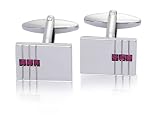 Image of Pink Crystal Design Fashion Cufflinks 7160