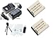High Capacity Replacement Battery and Rapid Charger Kit for Sanyo DB-L80, DB-L80AU, VPC-CG10, VPC-CG102,VPC-CG102,VPC-CG20,VPC-CS1,VPC-CS1,VPC-GH2,VPC-GH4,VPC-PD2