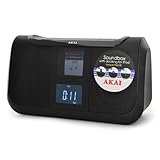 Akai ASB20I Design Ipod Radiowecker Dual Alarm (Universal Dock, Aux-In, portabel)