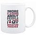 Mug White " THE MORE I LEARN ABOUT PEOPLE THE MORE I LOVE MY Miniature Pinscher " Dogs