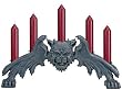 Gargoyle - Gargoyle Arch Candleholder - Cold Cast Resin - 4.5" Height