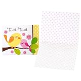 Sweet Tweet Bird Pink - Thank-You Notes (8) Party Supplies