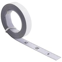 Rousseau 0006R 1/2-Inch x 6 Adhesive Backed Steel Tape measure- Reads L to R