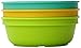 Re-Play 12 oz. Toddler Bowls Set of 3 - Kids Deep-Walled, Durable & Reusable Snack and Meal Bowls, Dishwasher & Microwave Safe, BPA-Free, Made in USA from Recycled Plastic, Aqua Asst