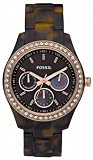 Fossil Stella Resin Watch - Tort with Rose