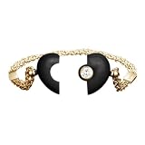 Petra Azar Magnetic Vermeil and Black Resin Lucky Hearts Bracelet