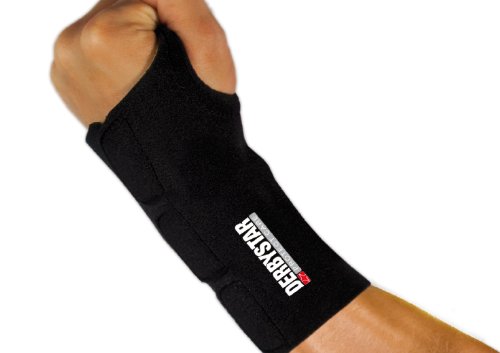 DERBYSTAR Bandage PROTECT CARE HANDGELENKSCHUTZ MIT SCHIENE LINKS M/L, schwarz, M/L Preisvergleich