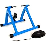 Conquer Indoor Bicycle Cycling Trainer Exercise Stand, Blue