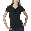 Juniors' Mossimo Supply Co. Short-Sleeve Polo - Ebony