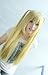 DEATH NOTE Amane Misa 80cm Platinum Blonde cosplay wig /long+ free yellow wig cap