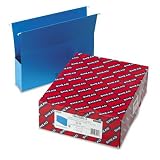 SMEAD MANUFACTURING CO. / Flexible hanging file pockets, letter size, 2 capacity, sky blue, 25/box / SMD64250 / Sold as 1 Box / Mfr Part # 64250 \*/ Flexible hanging file pockets, letter size, 2 capac