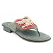 Donald J Pliner Gfly Flip Flops Open Toe Shoes Bronze Womens