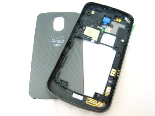 Verizon Samsung Google Galaxy Nexus Droid Prime SCH-i515 ~ Black Housing Cover Door Case Frame Fascia Plate ~ Mobile Phone Repair Parts Replacement