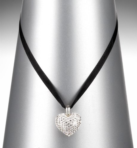 Encrusted Heart Necklace