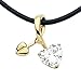 18K Yellow Gold - Cubic Zirconia - Double Love
