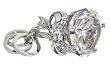 Juicy Couture Heart Bow Engagement Ring Key Chain