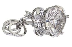 Juicy Couture Heart Bow Engagement Ring Key Chain