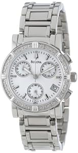 Bulova Women's 96R19 Diamond Chronograph Watch