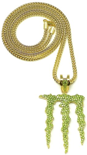 M Pendant Piece Iced