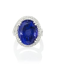 Diamond and Tanzanite 18k White Gold Ring