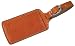 Floto Orange Leather Luggage Tag